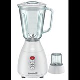 Blender 2 in 1 cu bol de sticla Hausberg HB-7761AB lama din otel inoxidabil, capacitate 1,5L, Alb